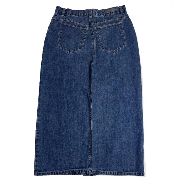 Trendy Vintage Gloria Vanderbilt Denim Maxi Skirt - Picture 2 of 8